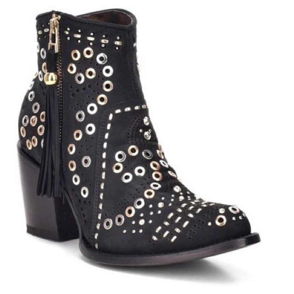 Genuine Leather Booties with studs